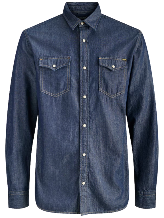 Jack & Jones Sheridan shirt L/S - Dark Denim 